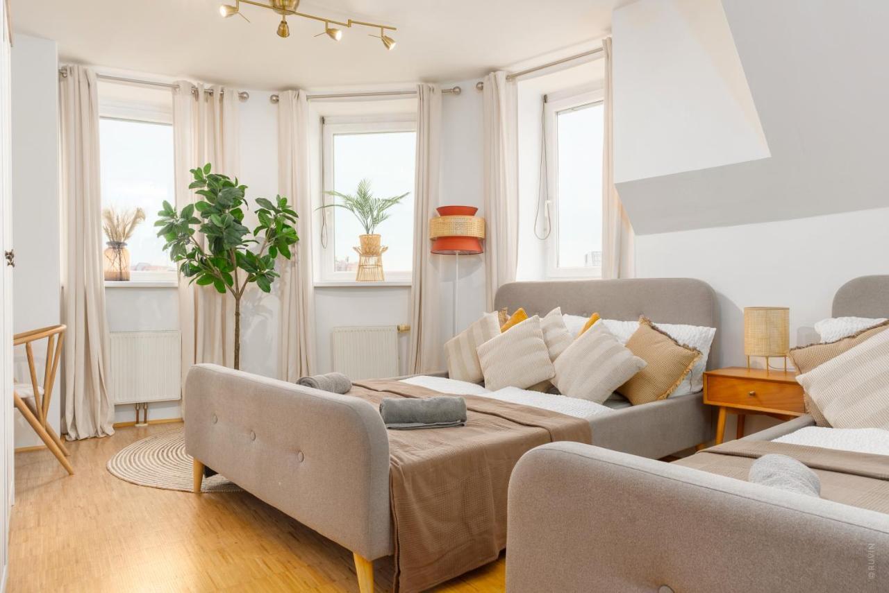 Penthouse, 3 Separate Bedrooms, 2 Min To U6 Nussdorfer Strasse Wien Exterior foto
